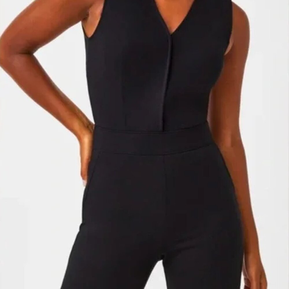 SPANX The Perfect Sleeveless Jumpsuit - Classic Black